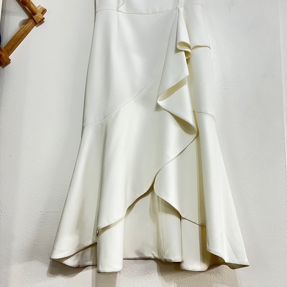 Vince Camuto One Shoulder Ruffle High Low Cocktail Dress - Picture 5 of 11